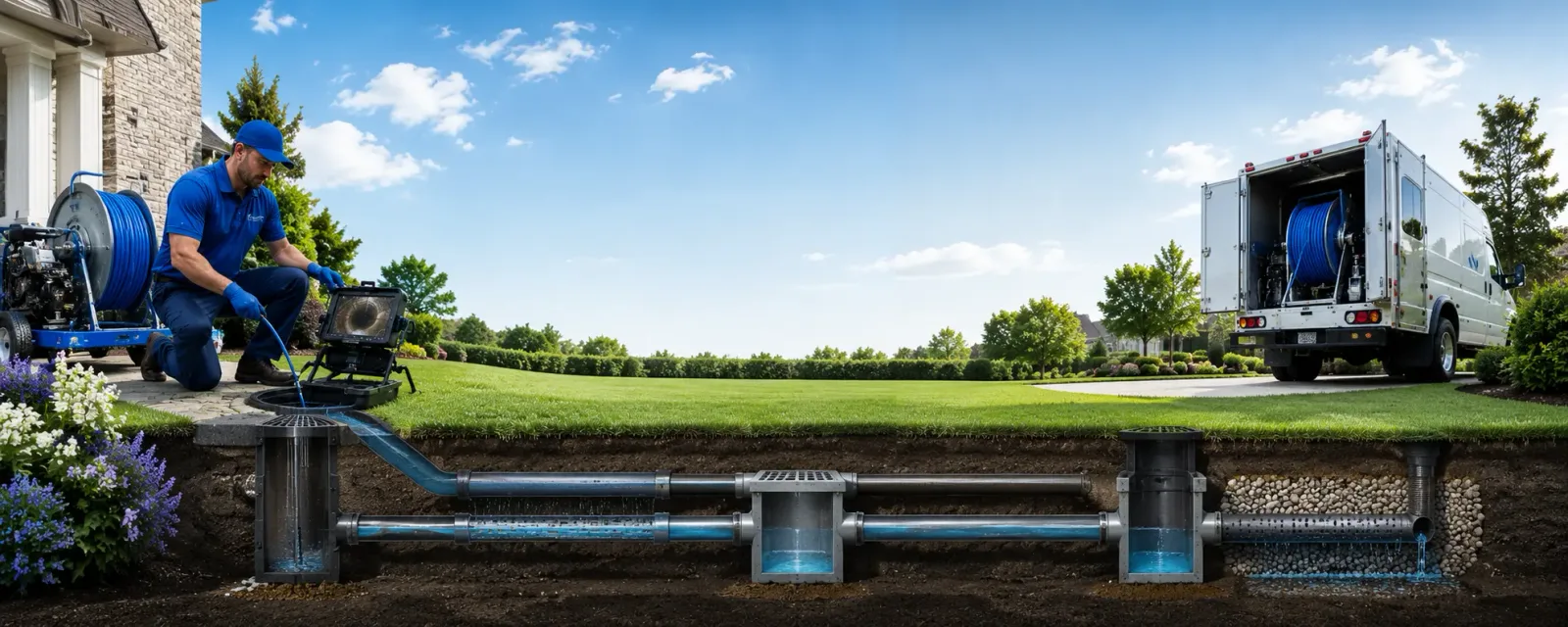 Outdoor drain cleaning information for Juda, WI